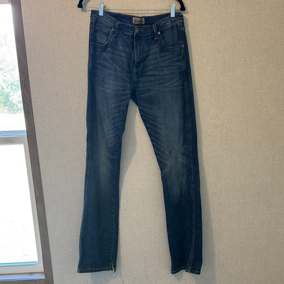Wrangler Dark Blue Straight Jeans - Picture 1 of 4
